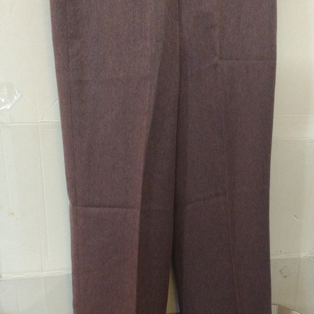 3 PC Eggplant Tweed Larry Levine Suit Skirt Pant Jacket Sz 4 - Picture 5 of 10